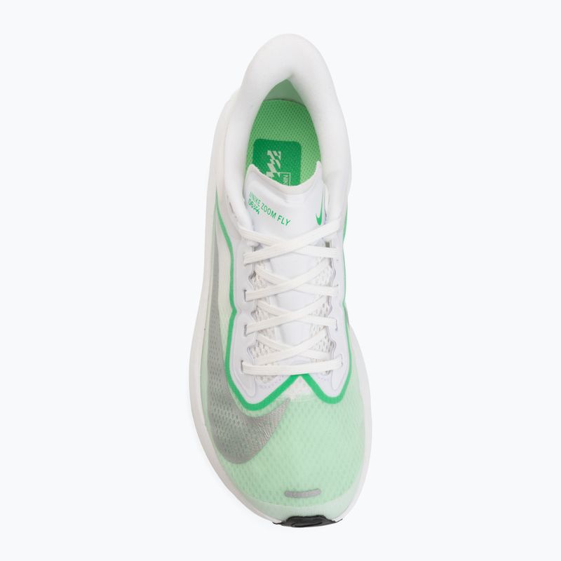 Дамски обувки за бягане Nike Zoom Fly 6 white/illusion green/metallic silver 5