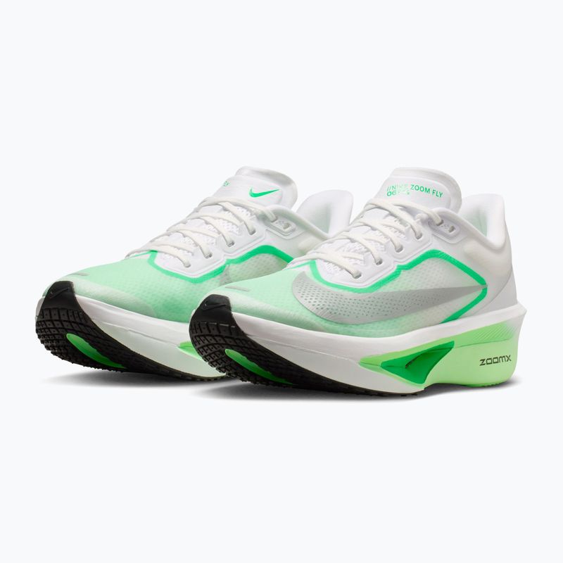 Дамски обувки за бягане Nike Zoom Fly 6 white/illusion green/metallic silver 3