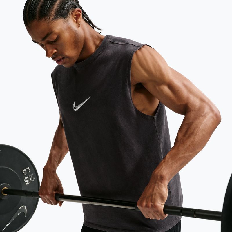 Мъжка тренировъчна тениска Nike Sleeveless T-Shirt black/white 5
