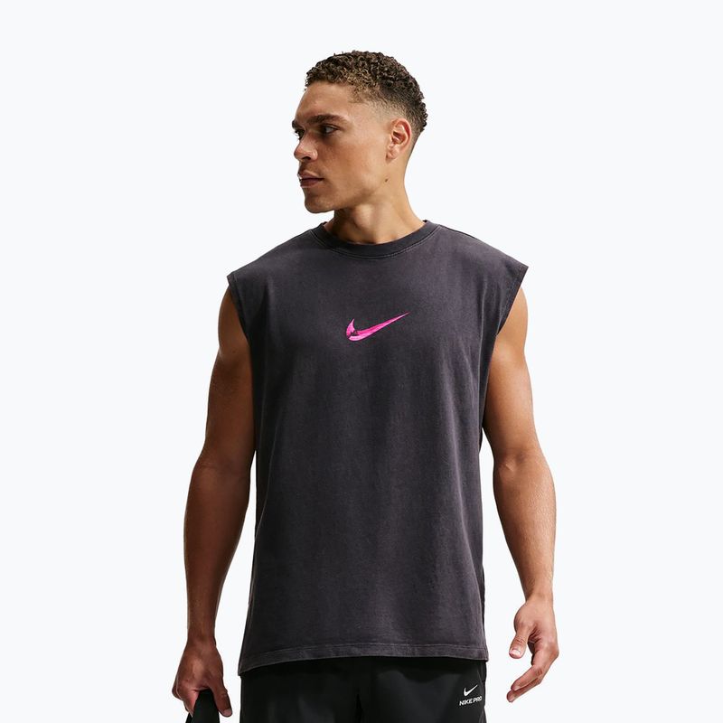 Мъжка тренировъчна тениска Nike Sleeveless T-Shirt black/hyper pink