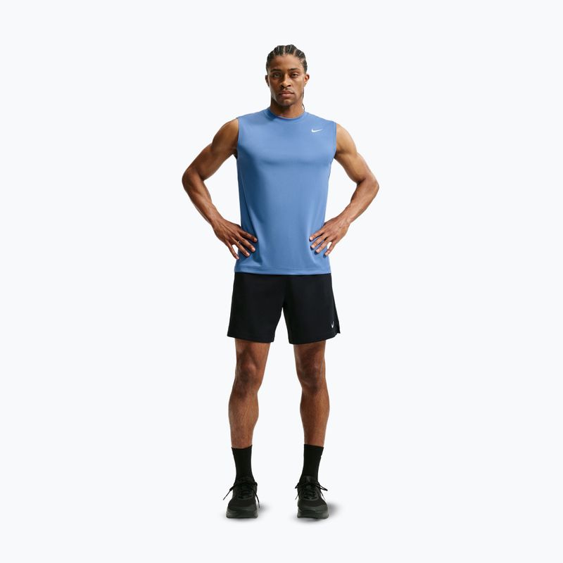 Мъжка тренировъчна тениска Nike Dri-FIT Sleeveless Training Top indigo storm/white 7