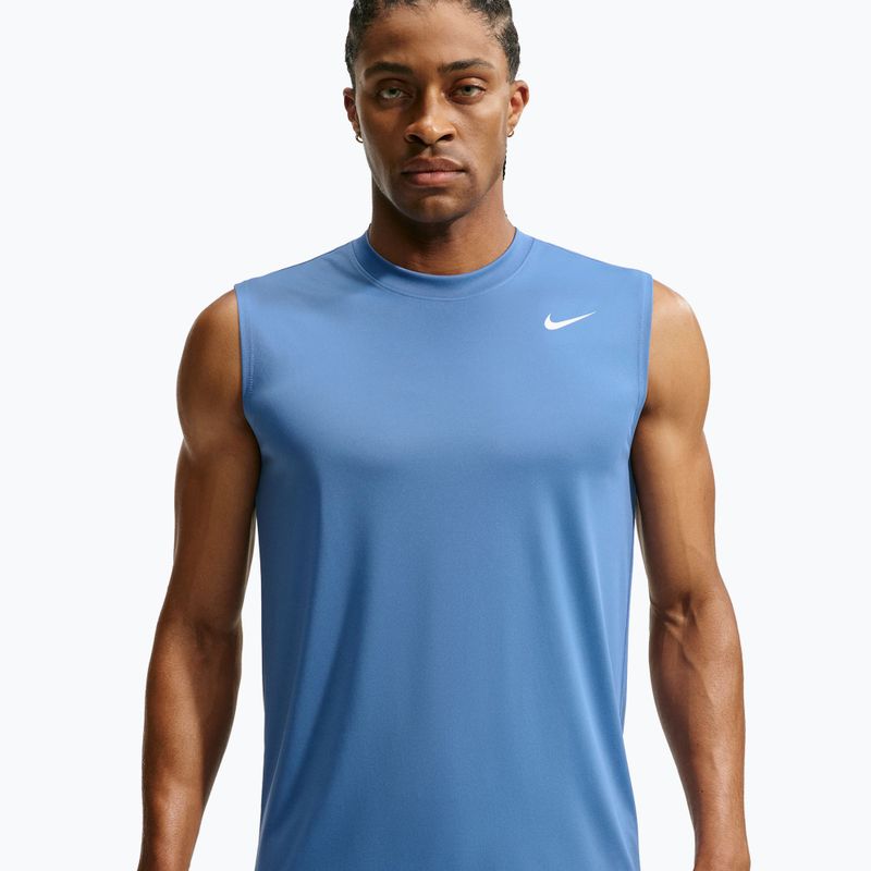Мъжка тренировъчна тениска Nike Dri-FIT Sleeveless Training Top indigo storm/white 3