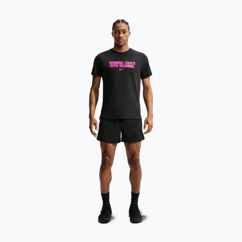 Мъжка тренировъчна тениска Nike Dri-Fit Winning black/hyper pink 7