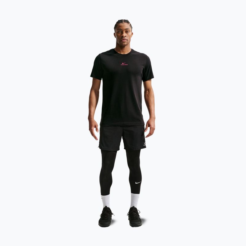Мъжка тренировъчна тениска Nike Pro black/hyper pink 7