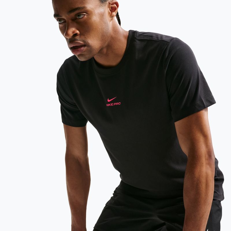Мъжка тренировъчна тениска Nike Pro black/hyper pink 5