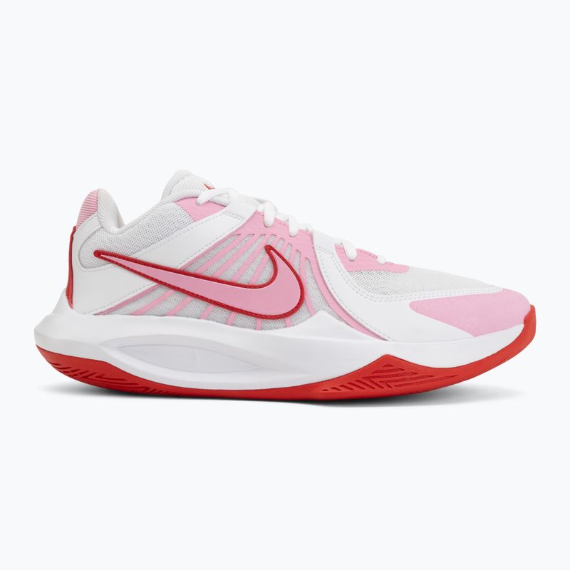 Обувки за волейбол Nike Zoom Hyperspeed Court 2 white/pink rise/university red 2