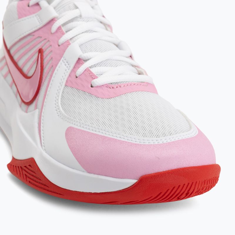 Обувки за волейбол Nike Zoom Hyperspeed Court 2 white/pink rise/university red 7
