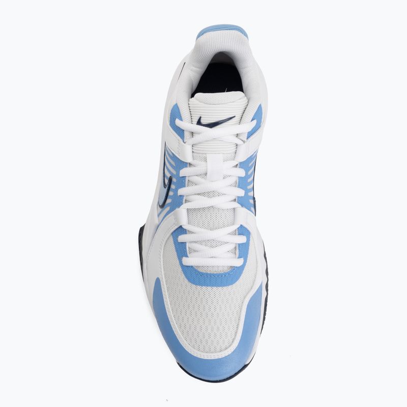 Обувки за волейбол Nike Zoom Hyperspeed Court 2 white/valor blue/midnight navy 5