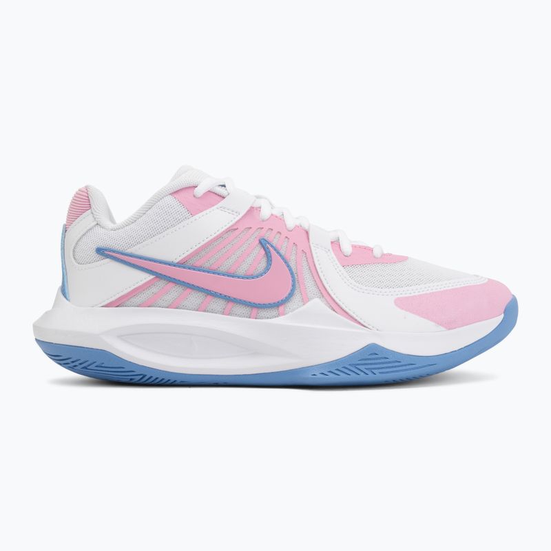 Обувки за волейбол Nike Zoom Hyperspeed Court 2 white/pink rise/valor blue 2