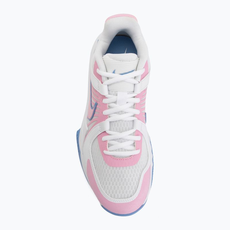 Обувки за волейбол Nike Zoom Hyperspeed Court 2 white/pink rise/valor blue 5