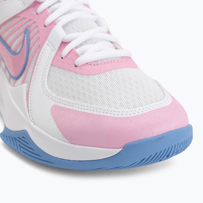 Обувки за волейбол Nike Zoom Hyperspeed Court 2 white/pink rise/valor blue 7