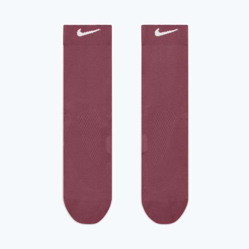 Чорапи Nike Run Midweight Crew pink smoke/pink rise/white 2