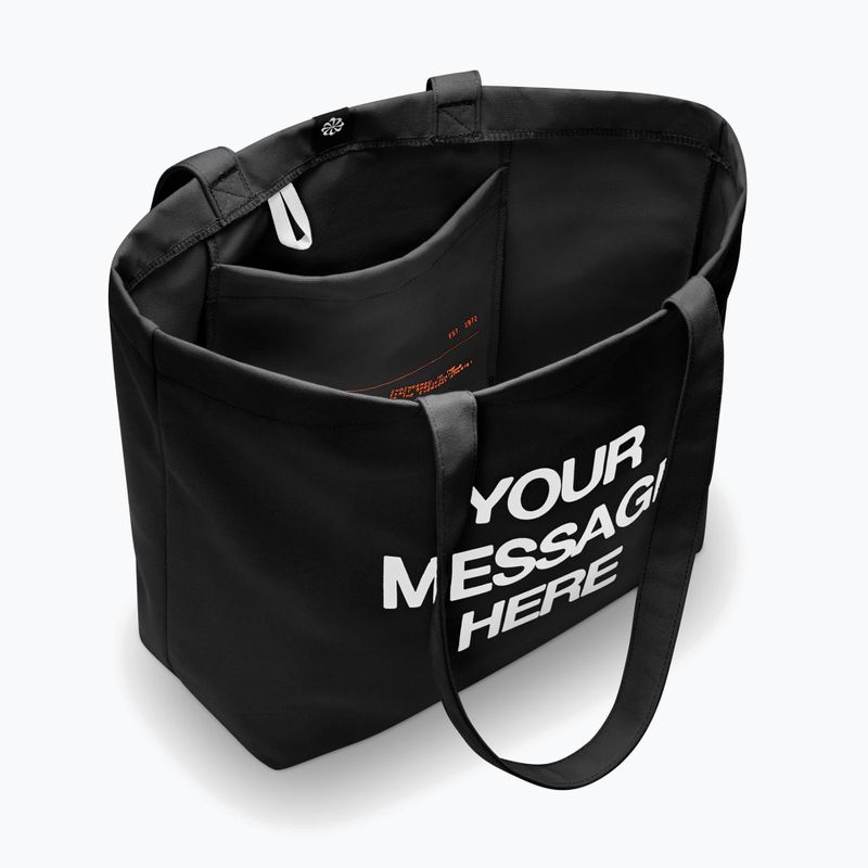 Чанта Nike Heritage "Your Message Here" Tote 22 l black/white/safety orange 4
