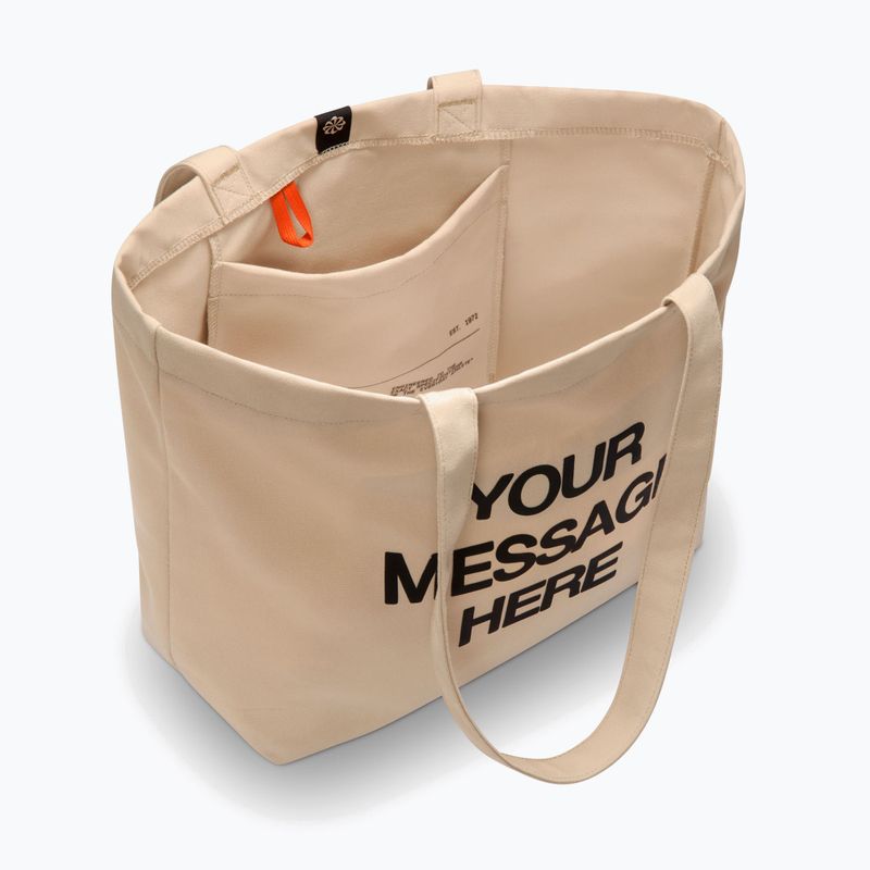 Чанта Nike Heritage "Your Message Here" Tote 22 l oatmeal/safety orange/safety orange 4