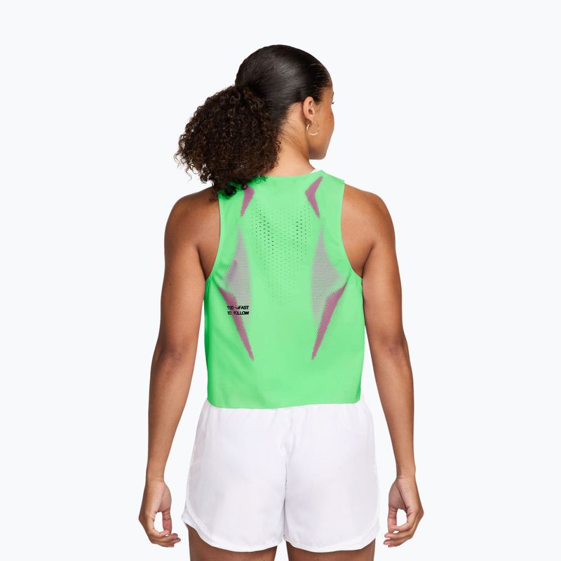 Мъжка тениска за бягане Nike AeroSwift illusion green/black/black 2