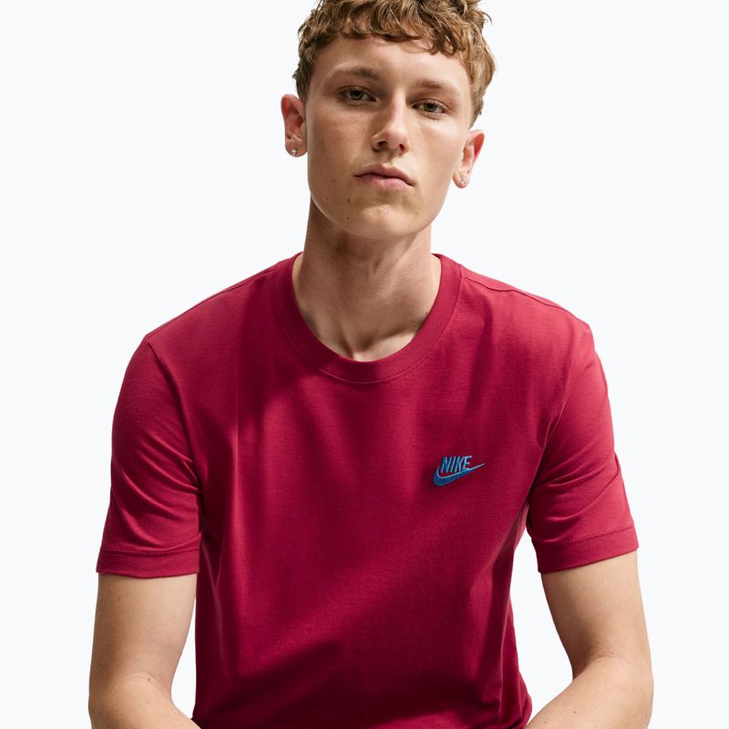 Мъжка тениска Nike Sportswear Club tough red/football blue 2
