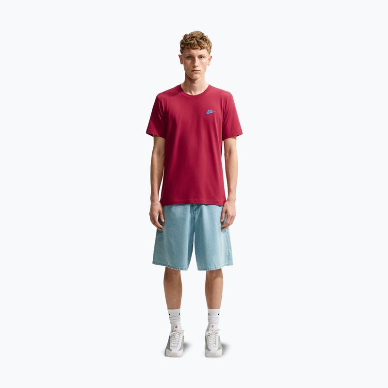 Мъжка тениска Nike Sportswear Club tough red/football blue 7