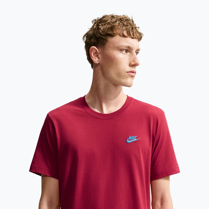 Мъжка тениска Nike Sportswear Club tough red/football blue 5