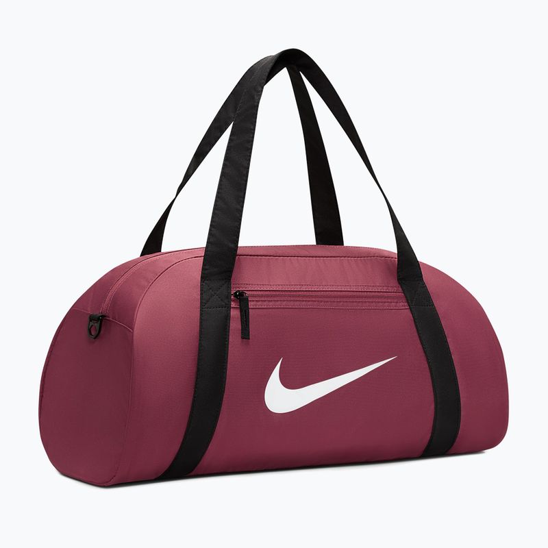 Дамска тренировъчна чанта Nike Gym Club 24 l pink smoke/black/white 2
