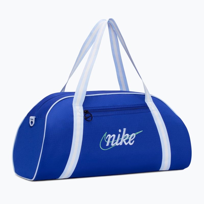 Дамска тренировъчна чанта Nike Gym Club Retro 24 l old royal/hydrogen blue/hydrogen blue 2