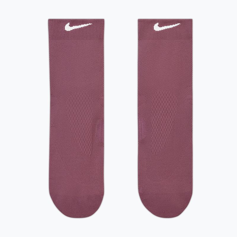 Чорапи Nike Run Midweight Micro Crew pink smoke/pink rise/white 2