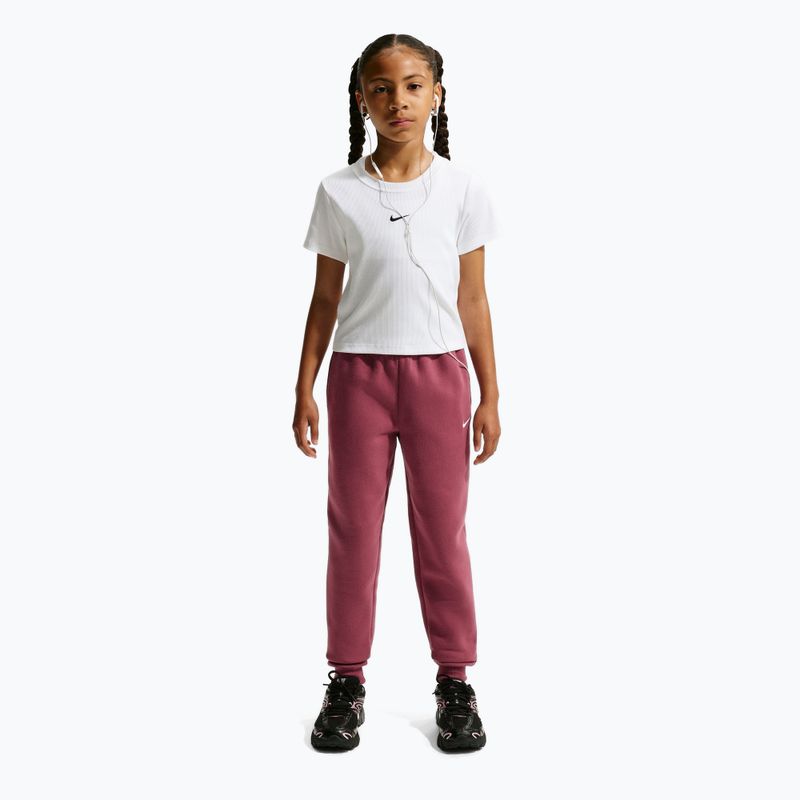 Детски панталони Nike Sportswear Studio pink smoke/white 2