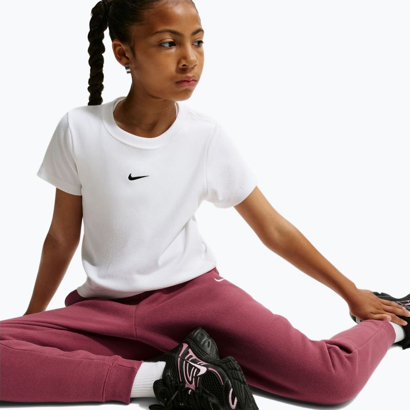 Детски панталони Nike Sportswear Studio pink smoke/white 7