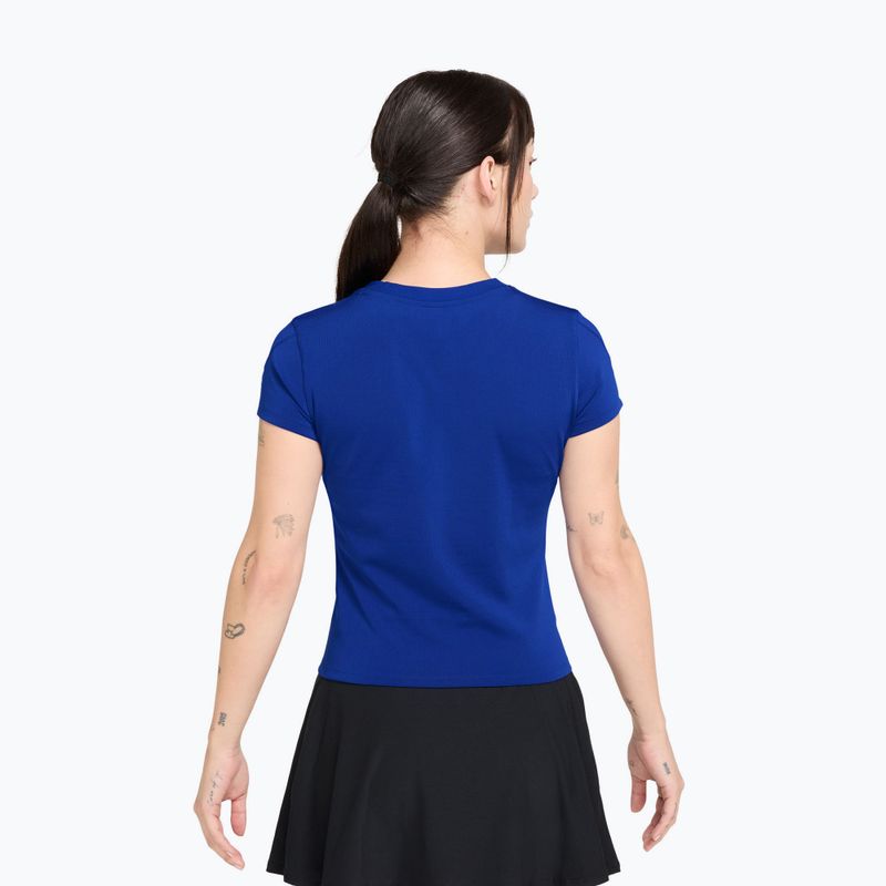 Дамска тениска/фланелка за тенис Nike Court Dri-Fit Advantage old royal/white 2