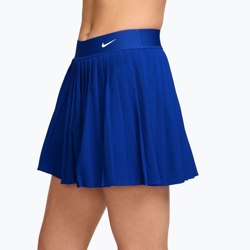 Spódnica tenisowa Nike Victory Dri-Fit High-Waisted Pleated old royal/white 3
