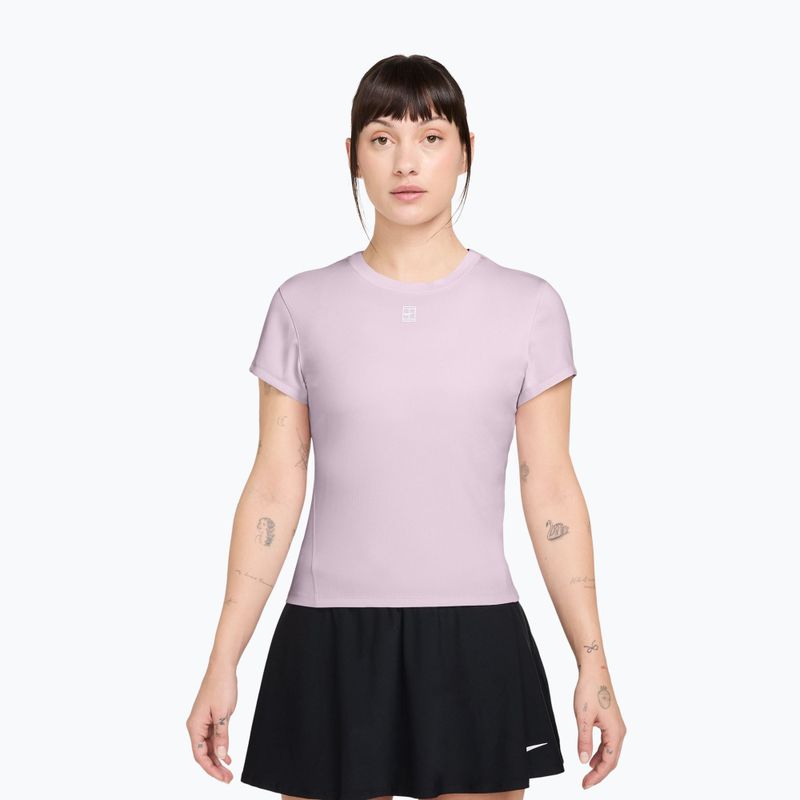 Дамска тениска/фланелка за тенис Nike Court Dri-Fit Advantage bleached lilac/white