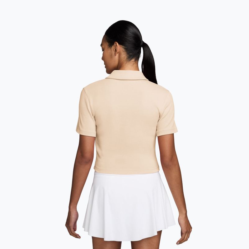 Koszulka tenisowa damska Nike Court Heritage Cropped Polo chalk 2