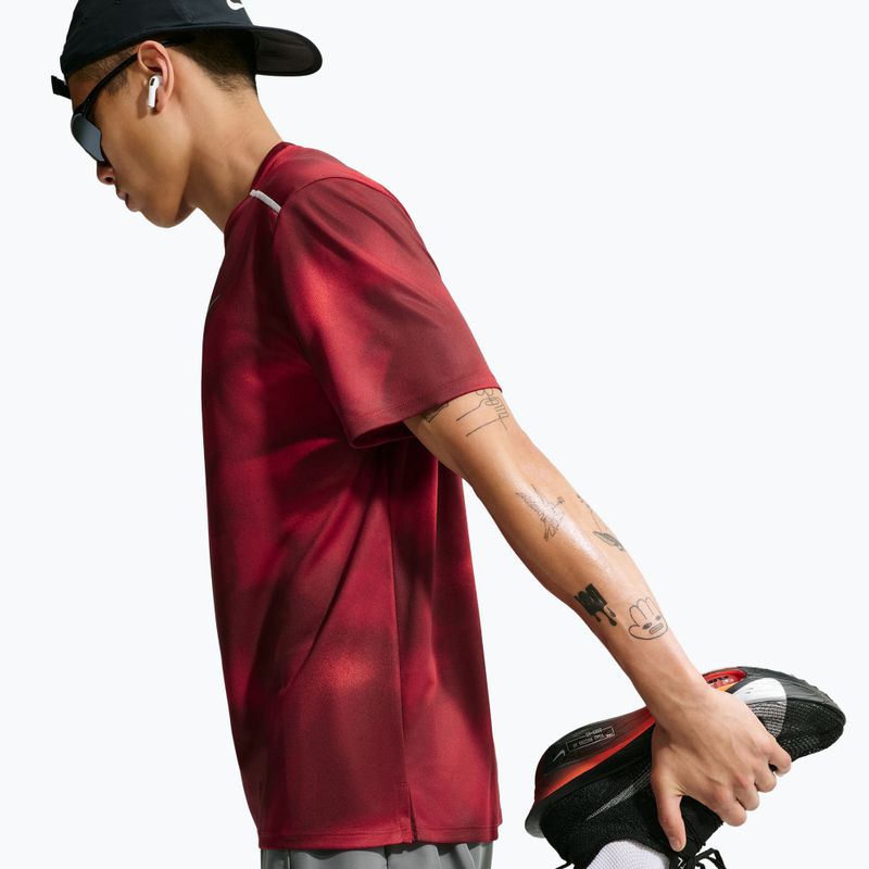 Мъжка тениска за бягане Nike Miler light crimson 5