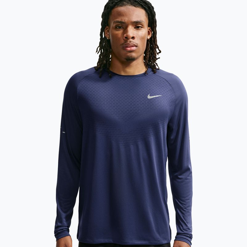 Мъжка блуза за бягане с дълъг ръкав Nike Stride Dri-Fit ADV Midnight Navy 4