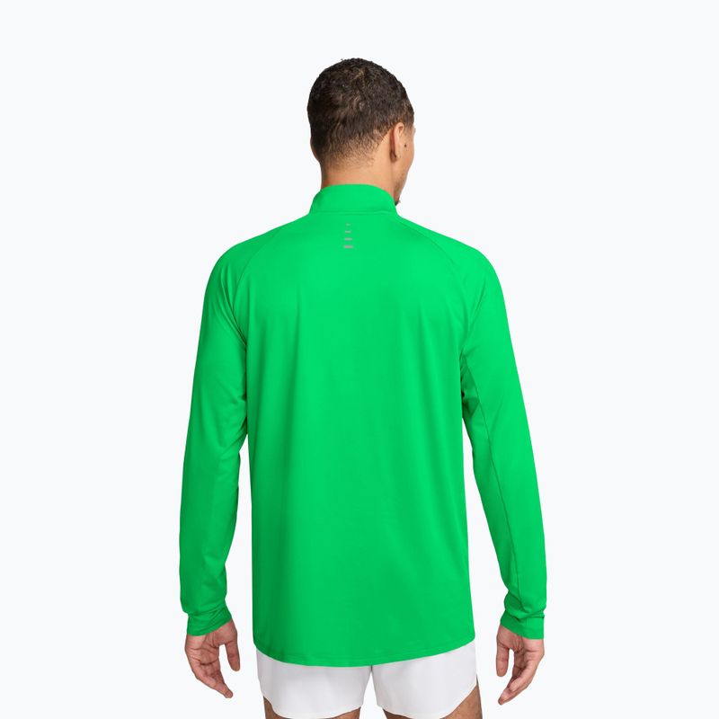 Мъжки суитшърт за бягане Nike Stride 1/4 Zip Dri-Fit green spark 2