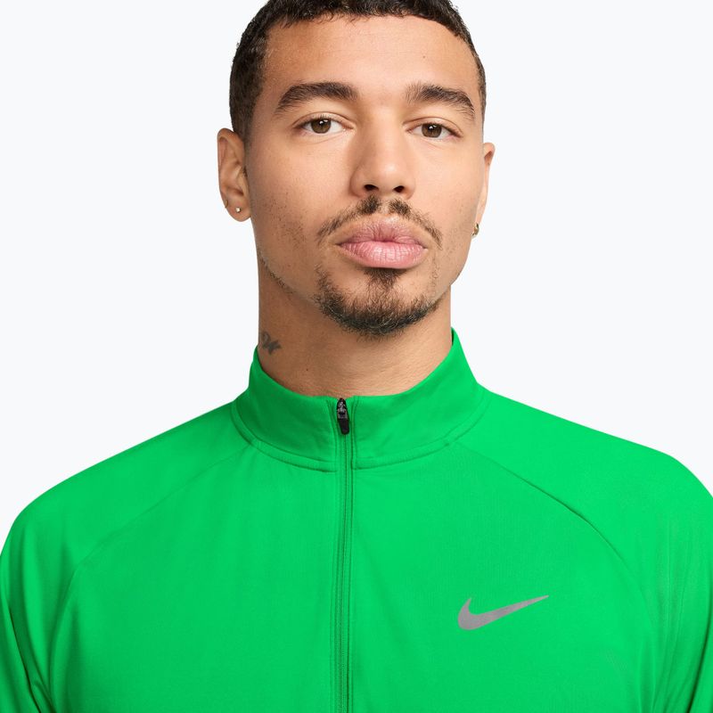 Мъжки суитшърт за бягане Nike Stride 1/4 Zip Dri-Fit green spark 3