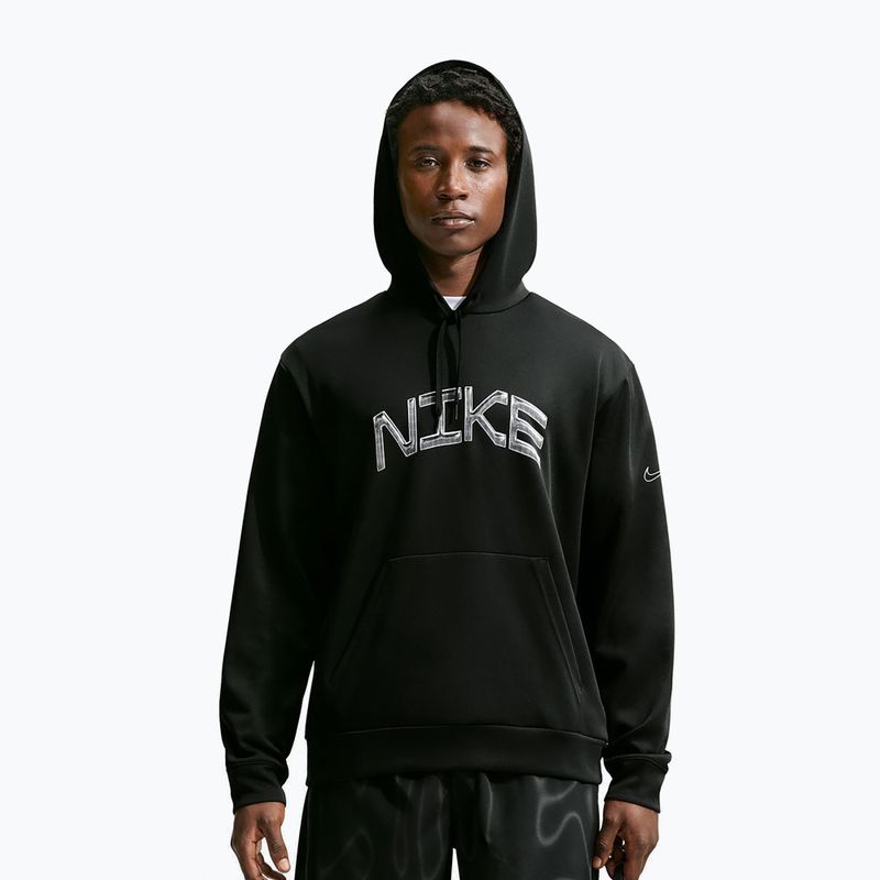 Мъжки суитшърт за тренировка Nike Dri-FIT UV Pullover Hoodie black/white