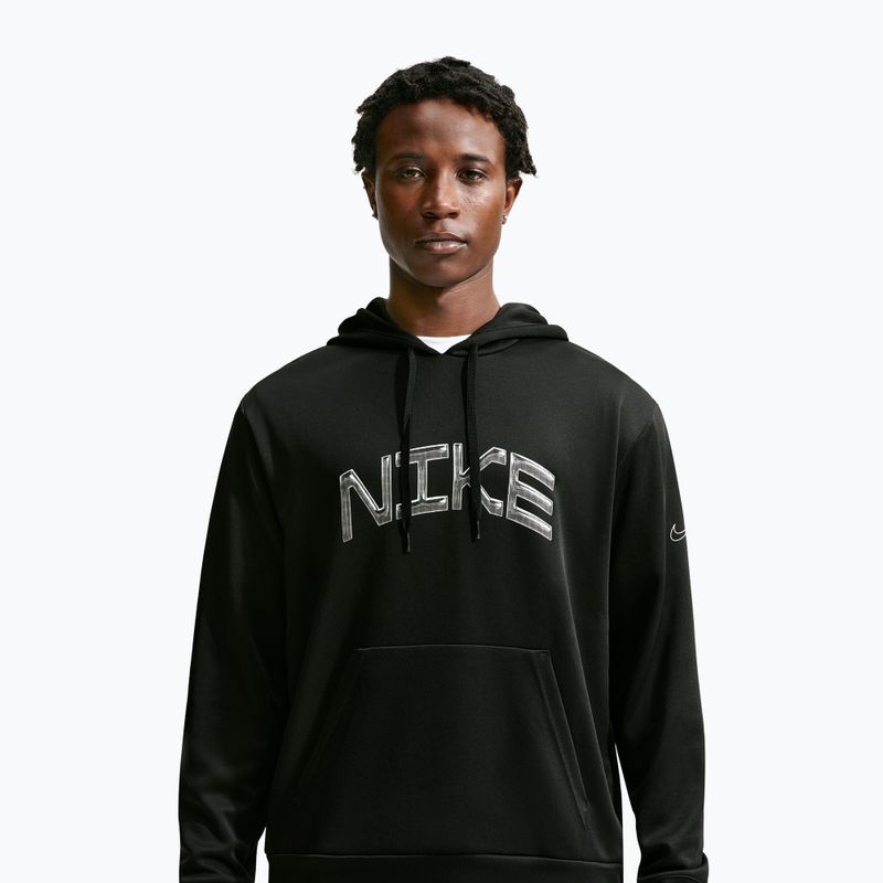 Мъжки суитшърт за тренировка Nike Dri-FIT UV Pullover Hoodie black/white 3
