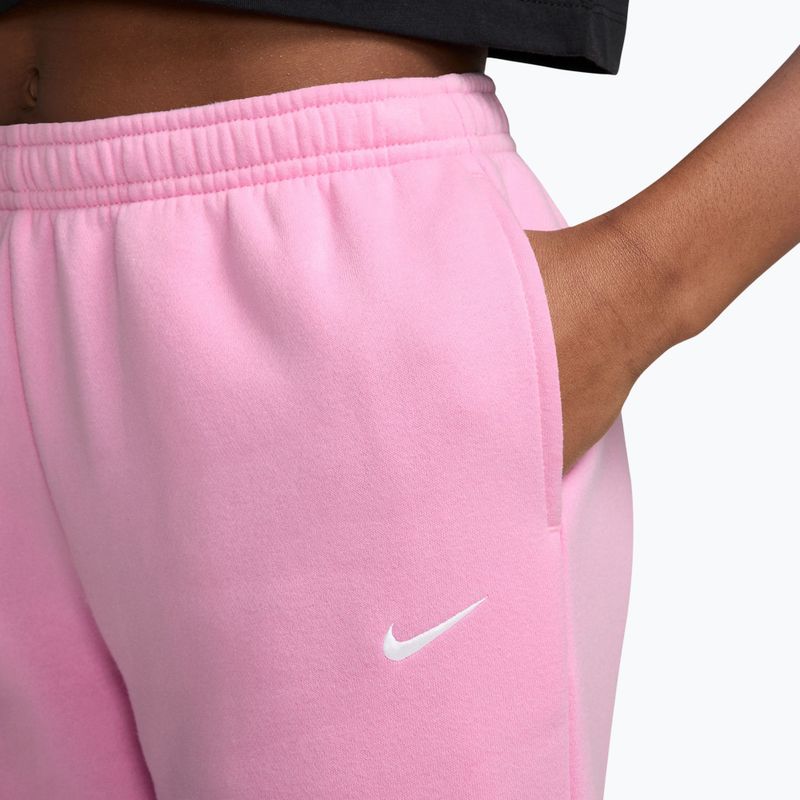 Детски панталони Nike Sportswear Studio pink rise/white 3