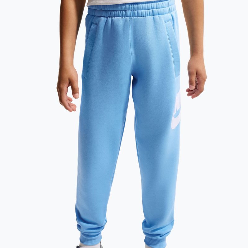 Детски панталони Nike Club Fleece football blue/white