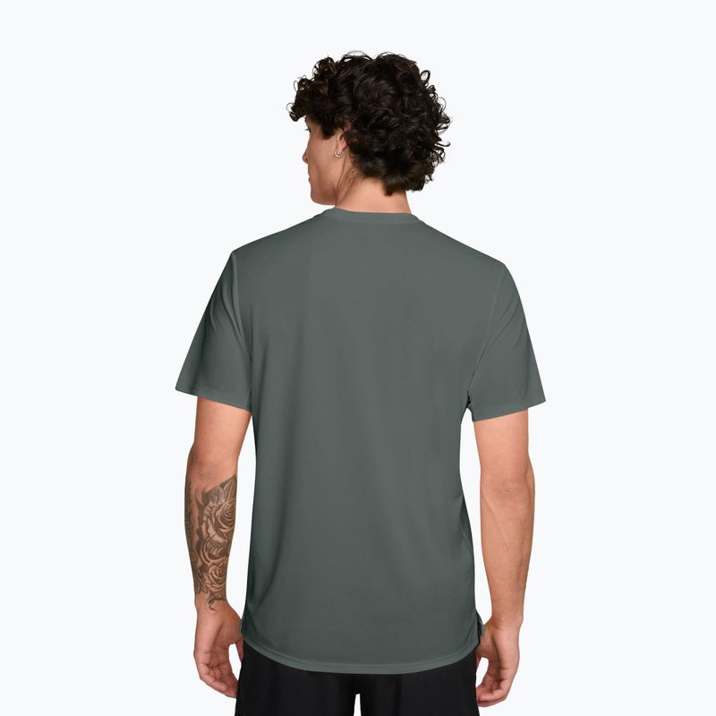 Мъжка тениска за бягане Nike Miler Dri-Fit UV camo green 2