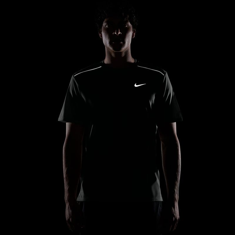 Мъжка тениска за бягане Nike Miler Dri-Fit UV camo green 4