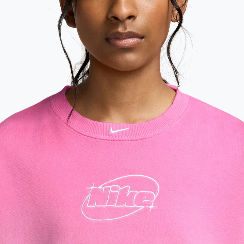 Детски суитшърт Nike Sportswear Studio sail/playful pink/white 3