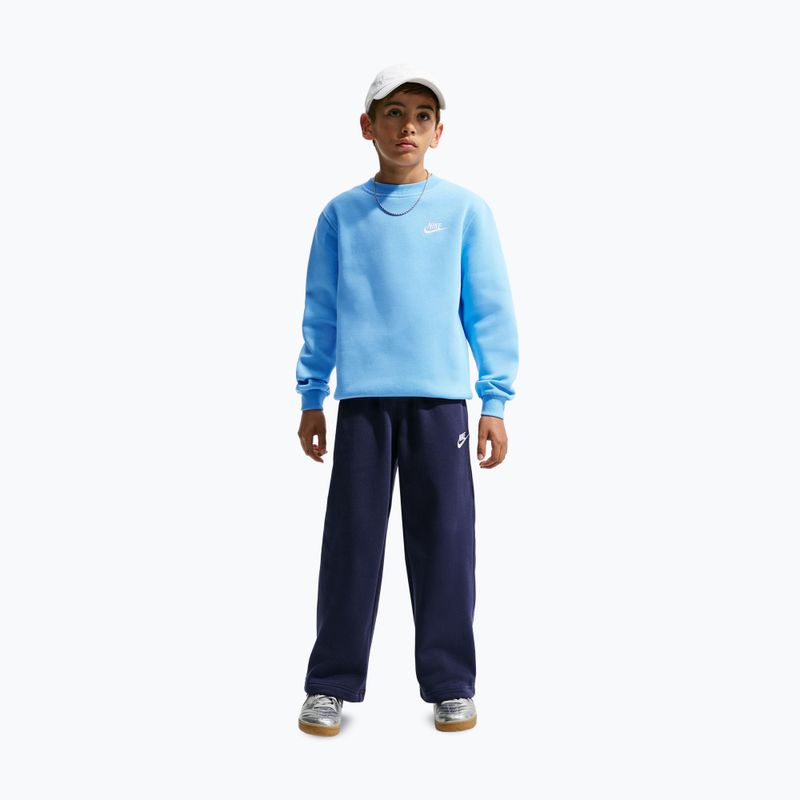 Детски суитшърт Nike Sportswear Club Fleece football blue/white 5