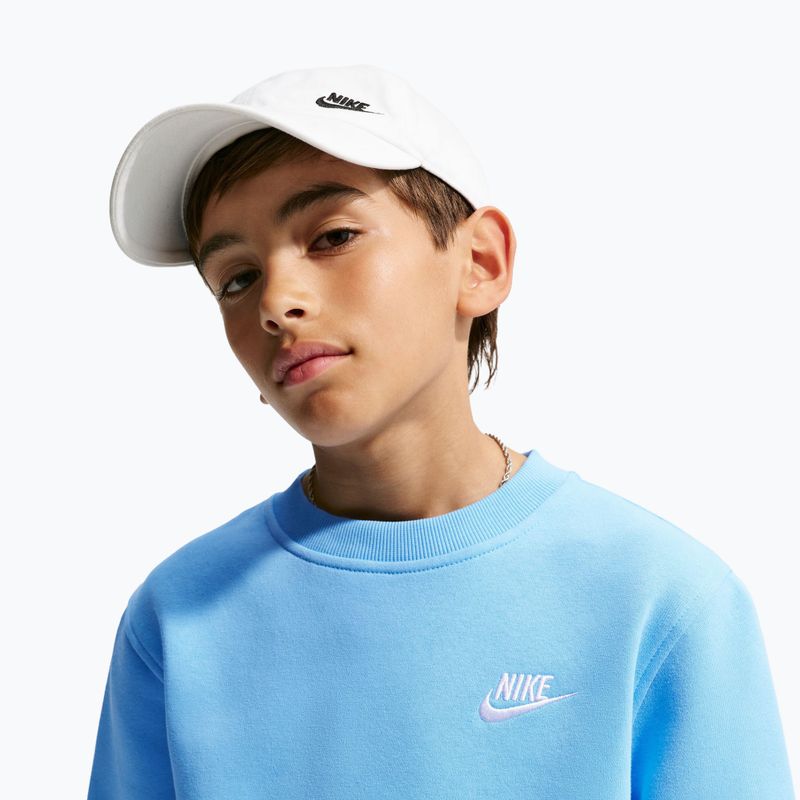 Детски суитшърт Nike Sportswear Club Fleece football blue/white 6