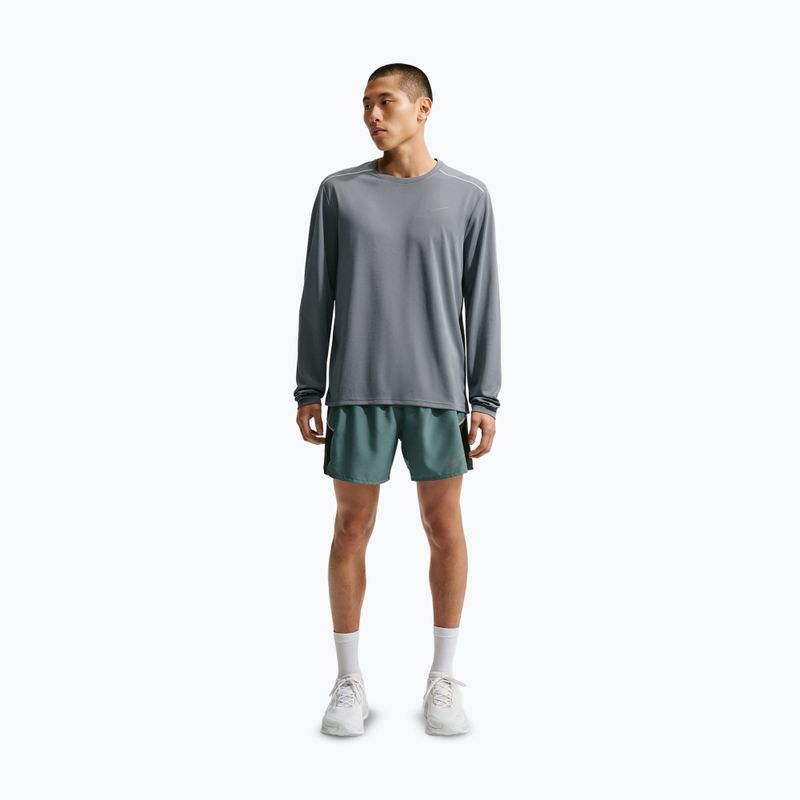 Мъжка блуза за бягане с дълъг ръкав Nike Miler Dri-Fit UV smoke grey 2