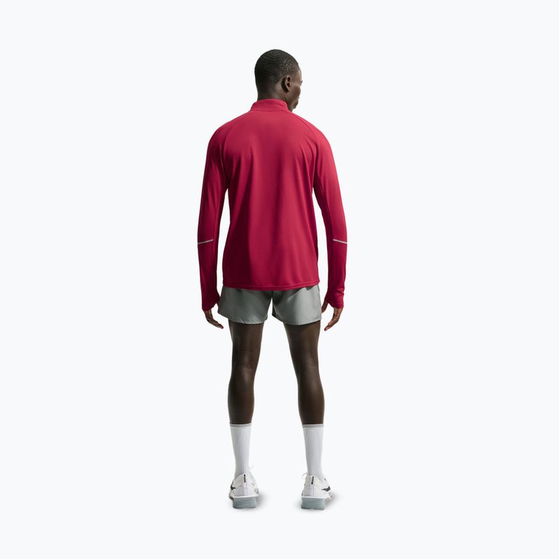 Мъжки суитшърт за бягане Nike Miler Dri-Fit UV 1/2 Zip tough red 3