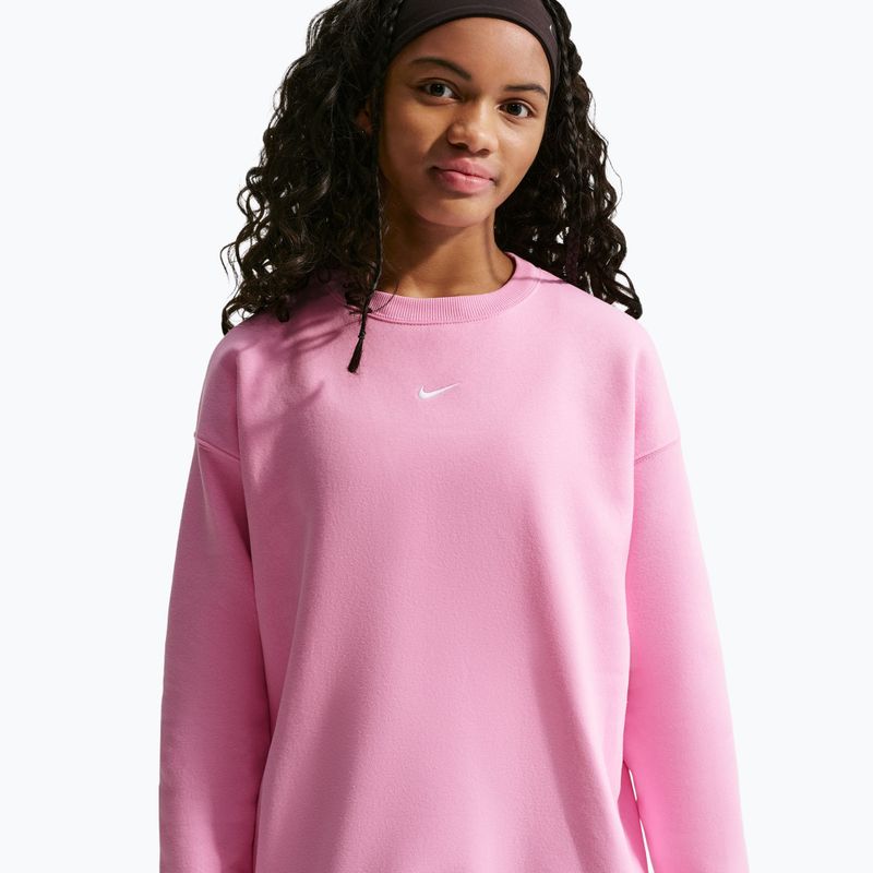Детски суитшърт Nike Sportswear Studio pink rise/white 4