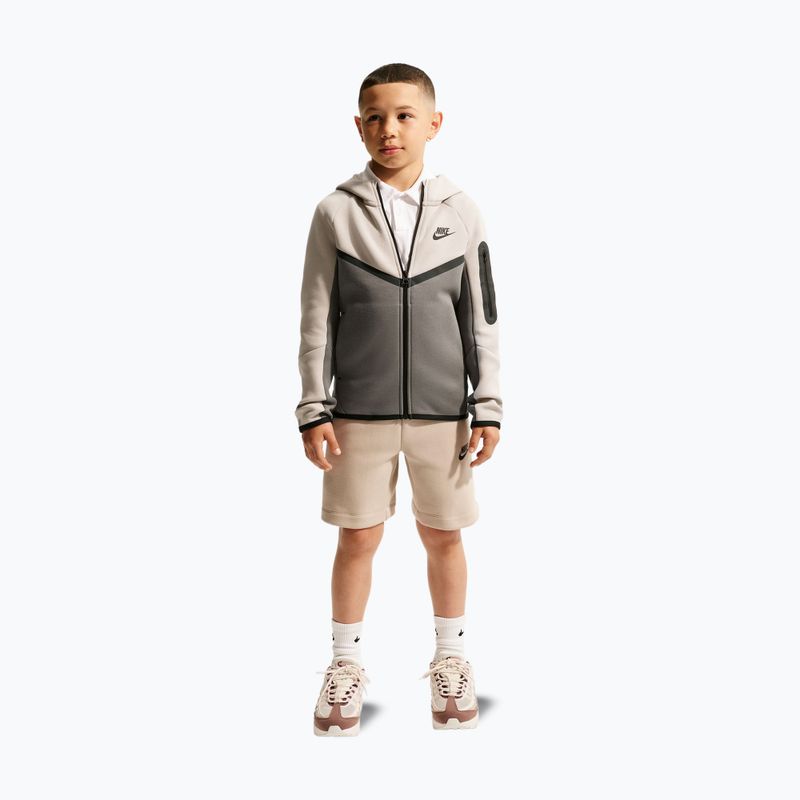 Детски суитшърт Nike Sportswear Tech Fleece moon particle/cave stone/black/black 2