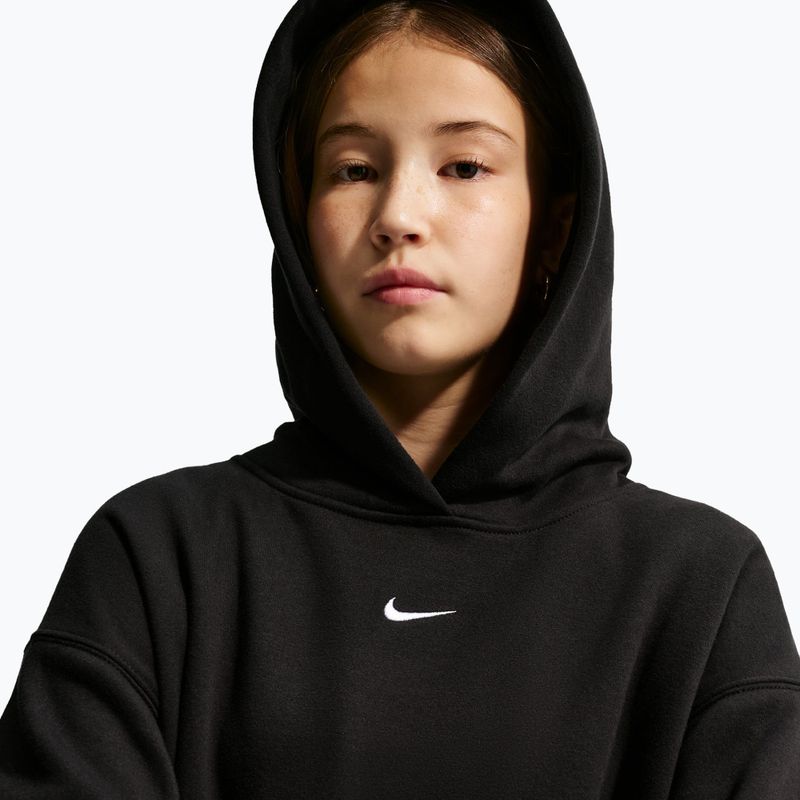 Детски суитшърт Nike Sportswear Studio Fleece black/white 4