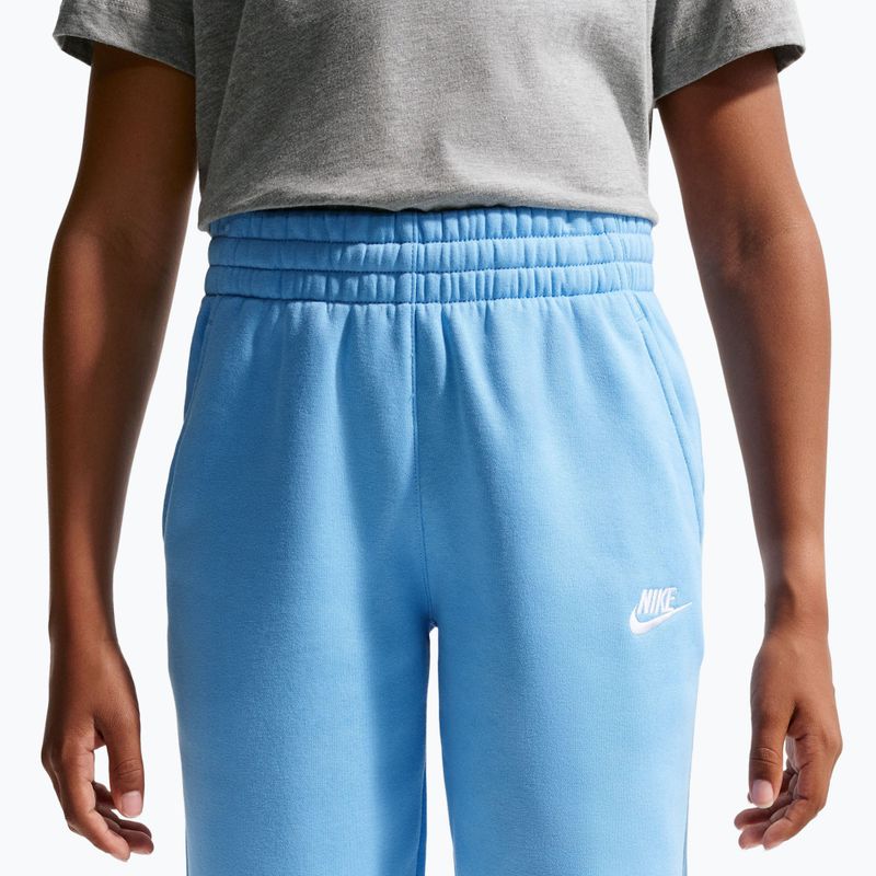 Детски панталони Nike Sportswear Club Fleece football blue/white 5